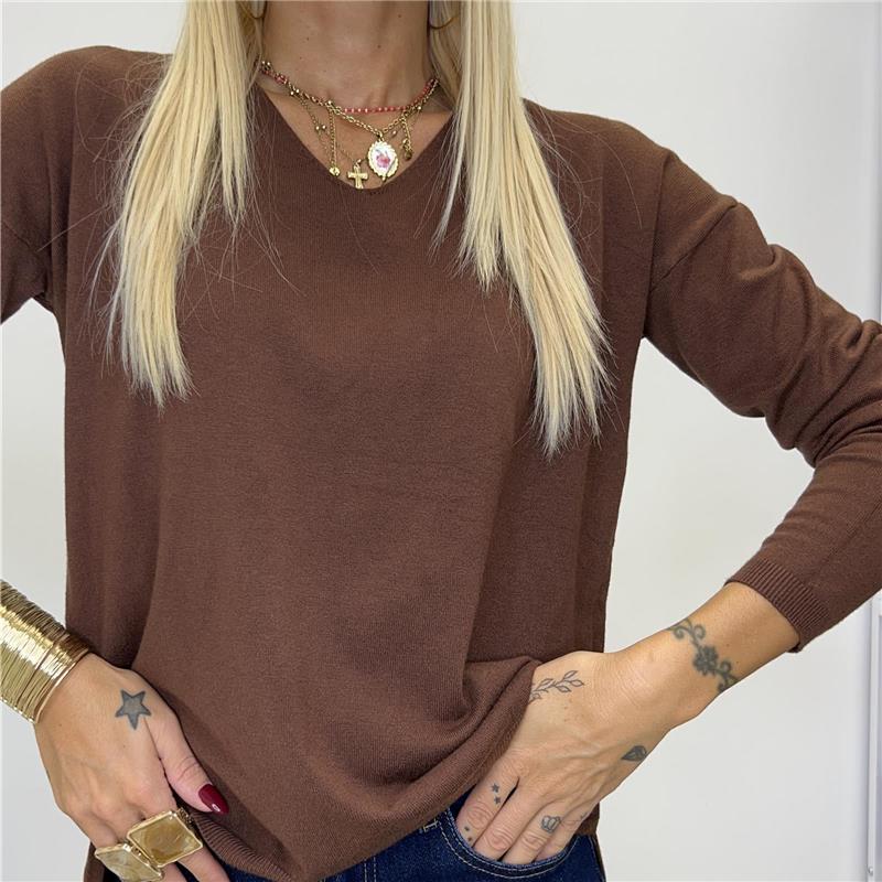 maglia basic con collo v live